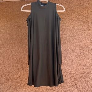 Open Shoulder Long Sleeved Dress